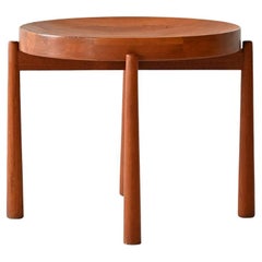 Mesa de centro redonda de teca de Jens Quistgaard