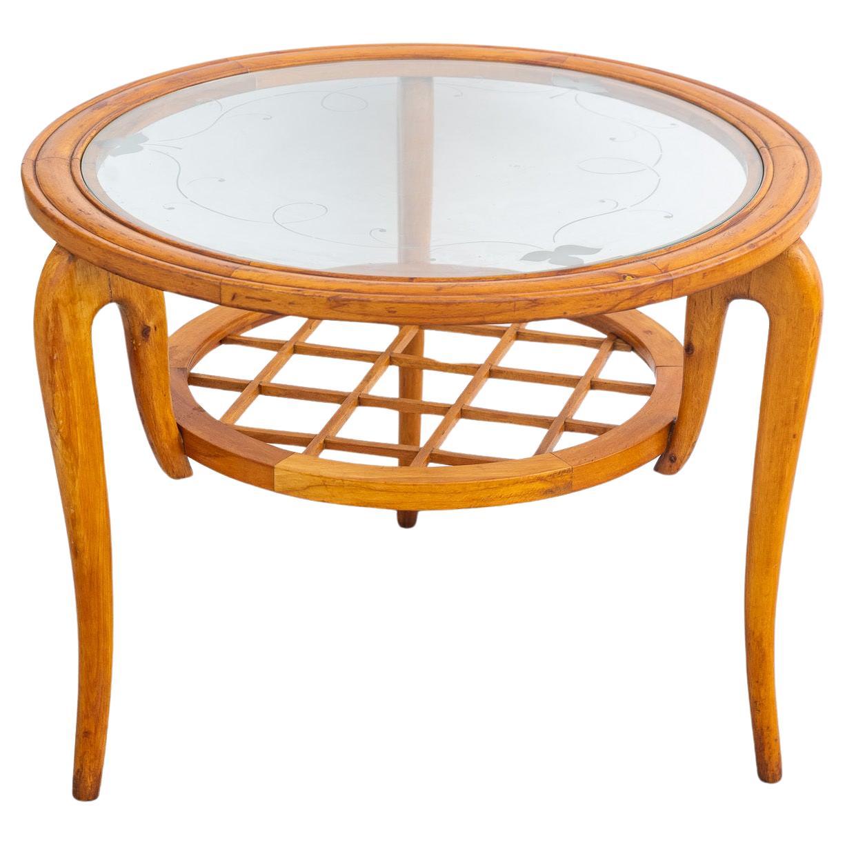 Round TABLE in the style of Gio Ponti For Sale