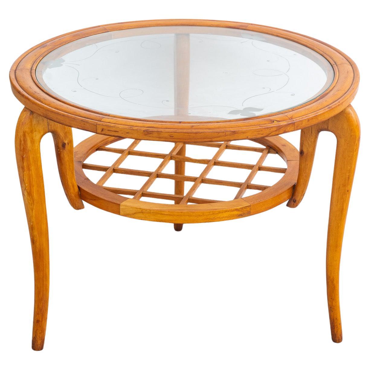 TABLE ronde dans le style de Gio Ponti 