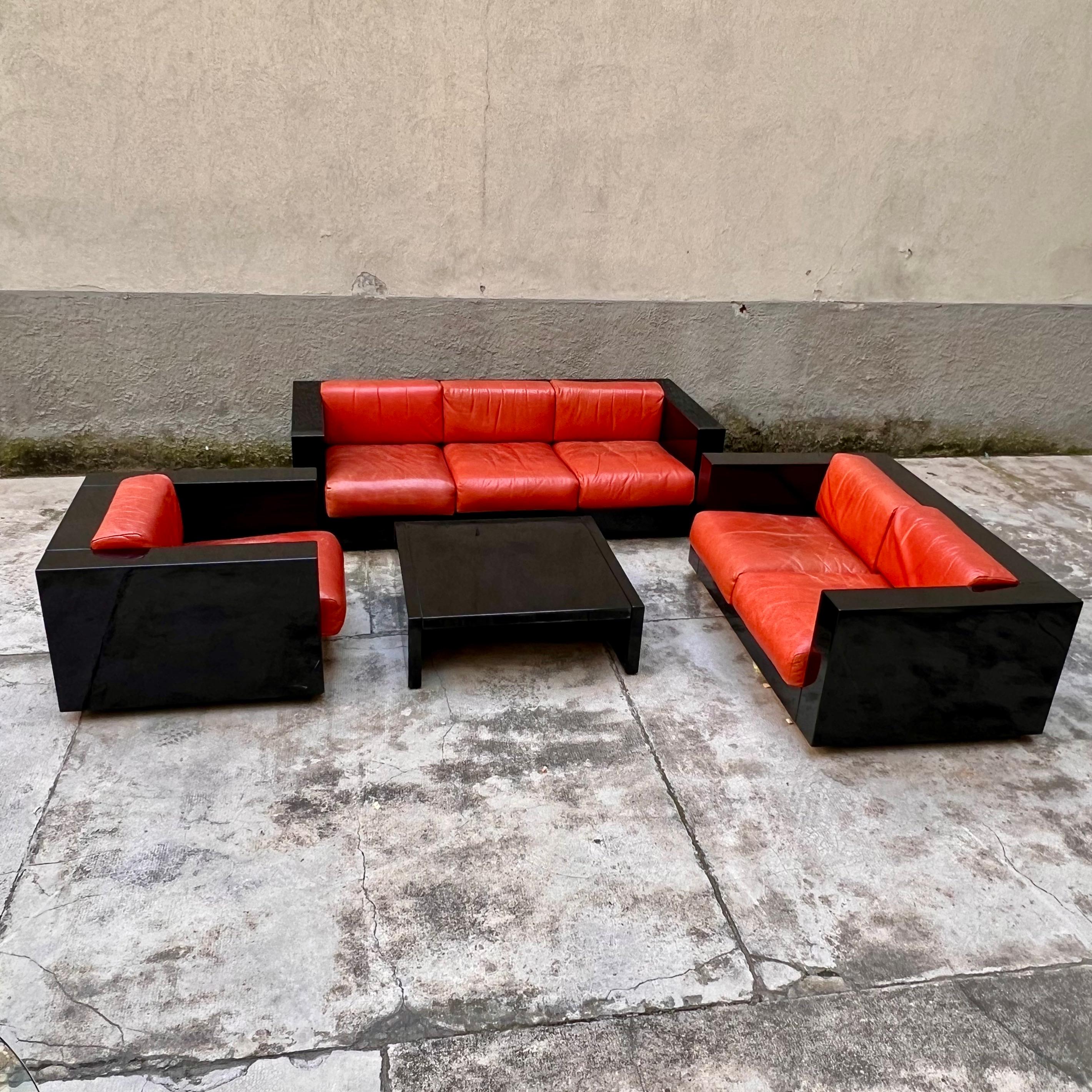 Bois Tavolino Saratoga - Massimo e Lella Vignelli pour Poltronova - Italia Anni '60
