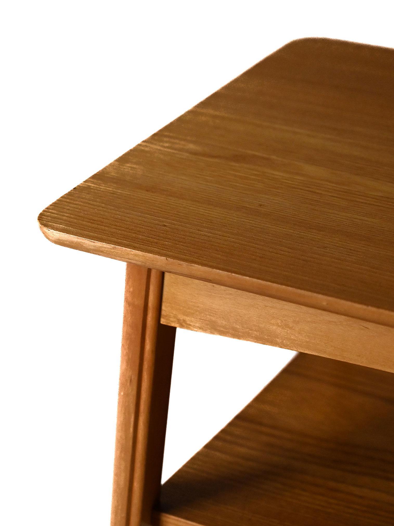 Pine Scandinavian 1960s solid pine coffee table For Sale