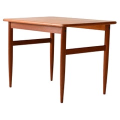 Scandinavian teak coffee table with turned legs