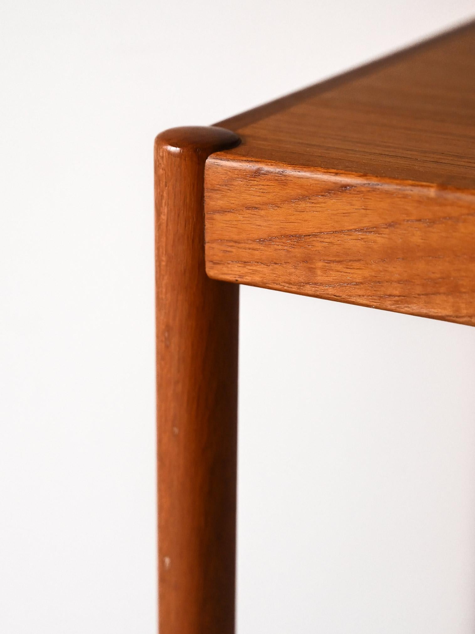 Teak Scandinavian coffee table in teak For Sale