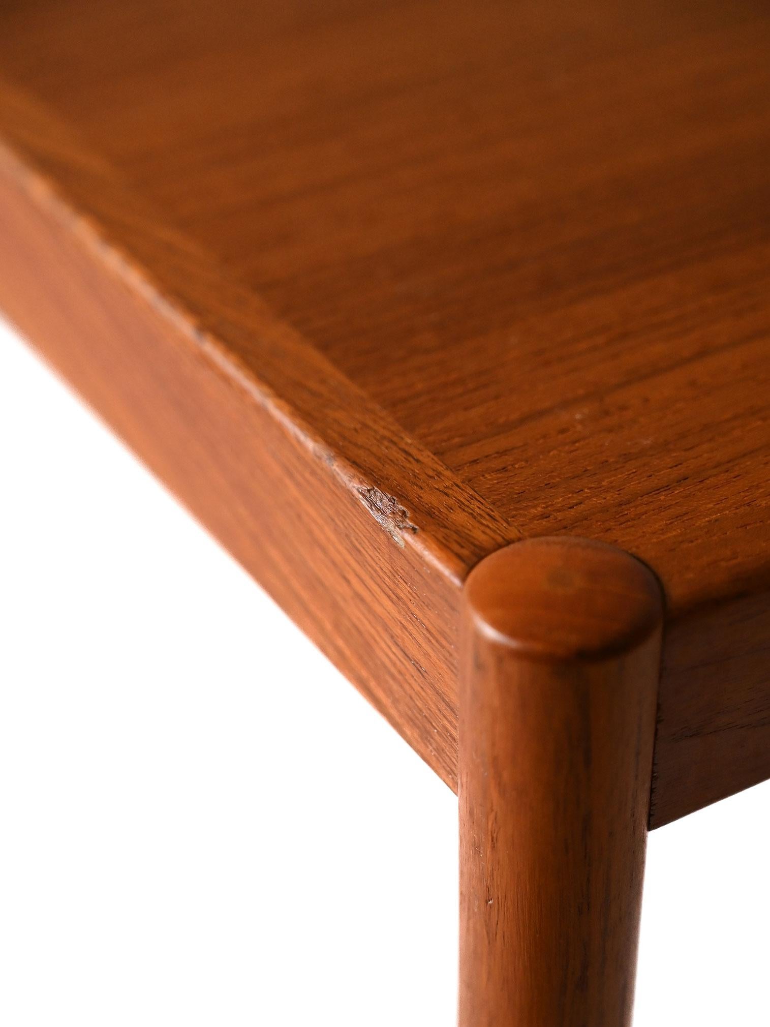Scandinavian coffee table in teak For Sale 1