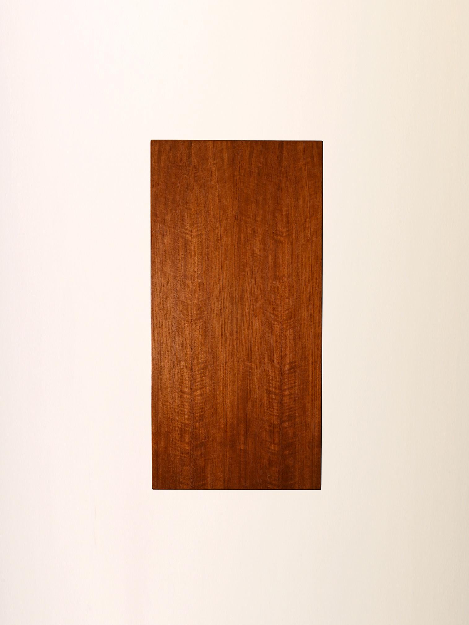 Hêtre Table basse vintage scandinave des années 1950 en hêtre et teck en vente