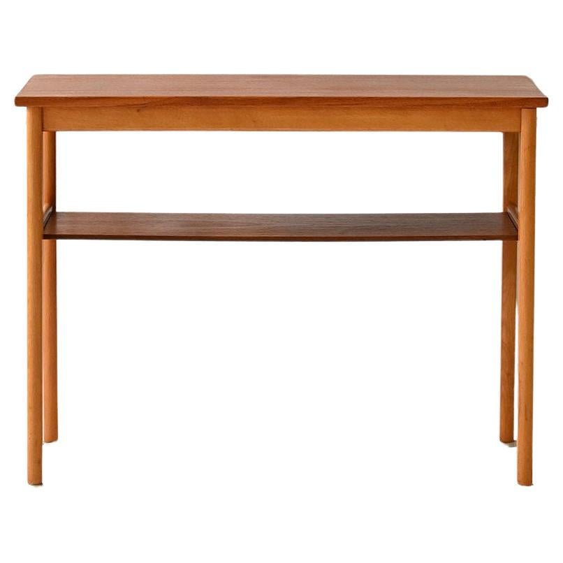 Scandinavian vintage 1950s beech and teak coffee table