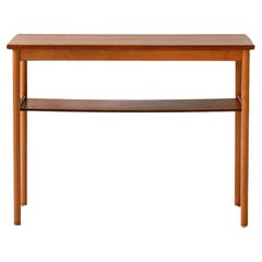Table basse vintage scandinave des années 1950 en hêtre et teck