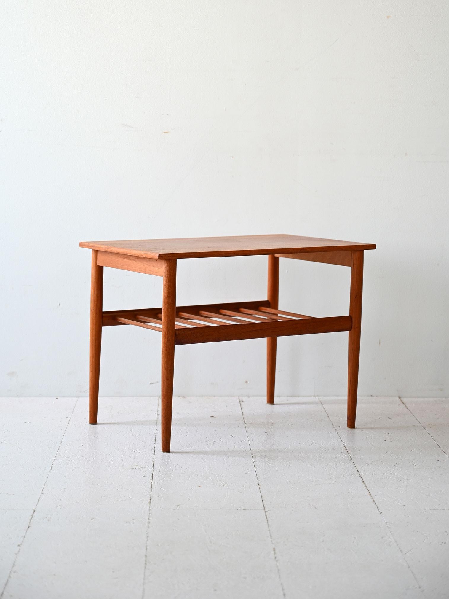 Scandinavian Modern Scandinavian vintage teak coffee table, design by Yngvar Sundström For Sale