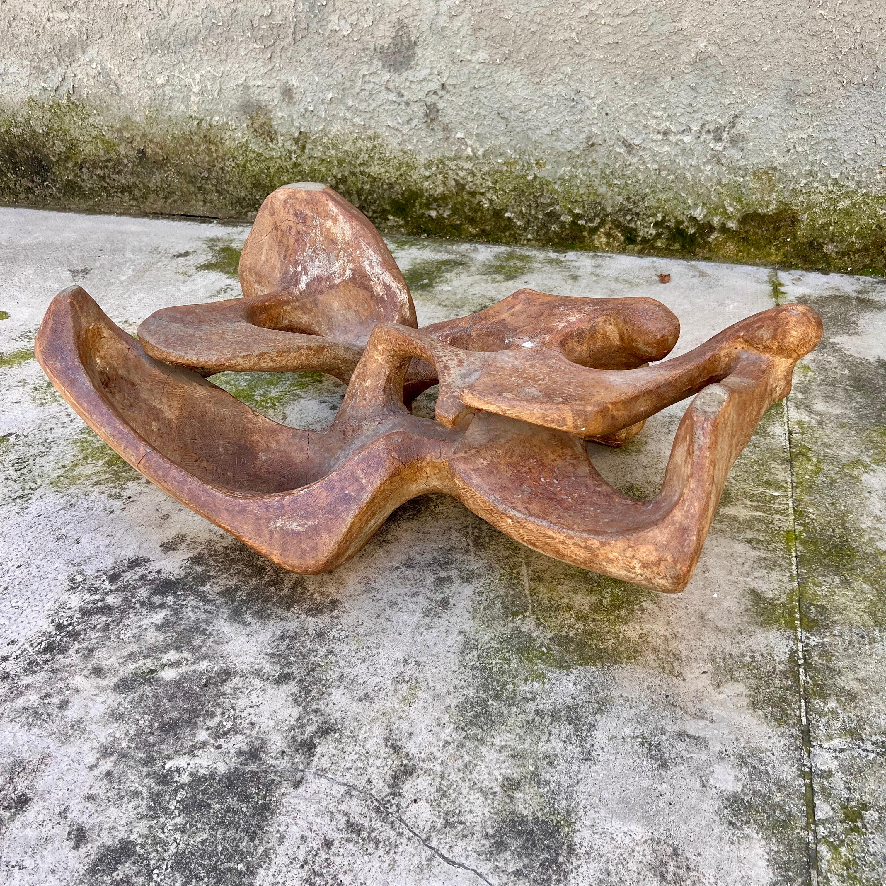 Tavolino Scultura nello stile di Henry Moore - Italia - Anni '50 3