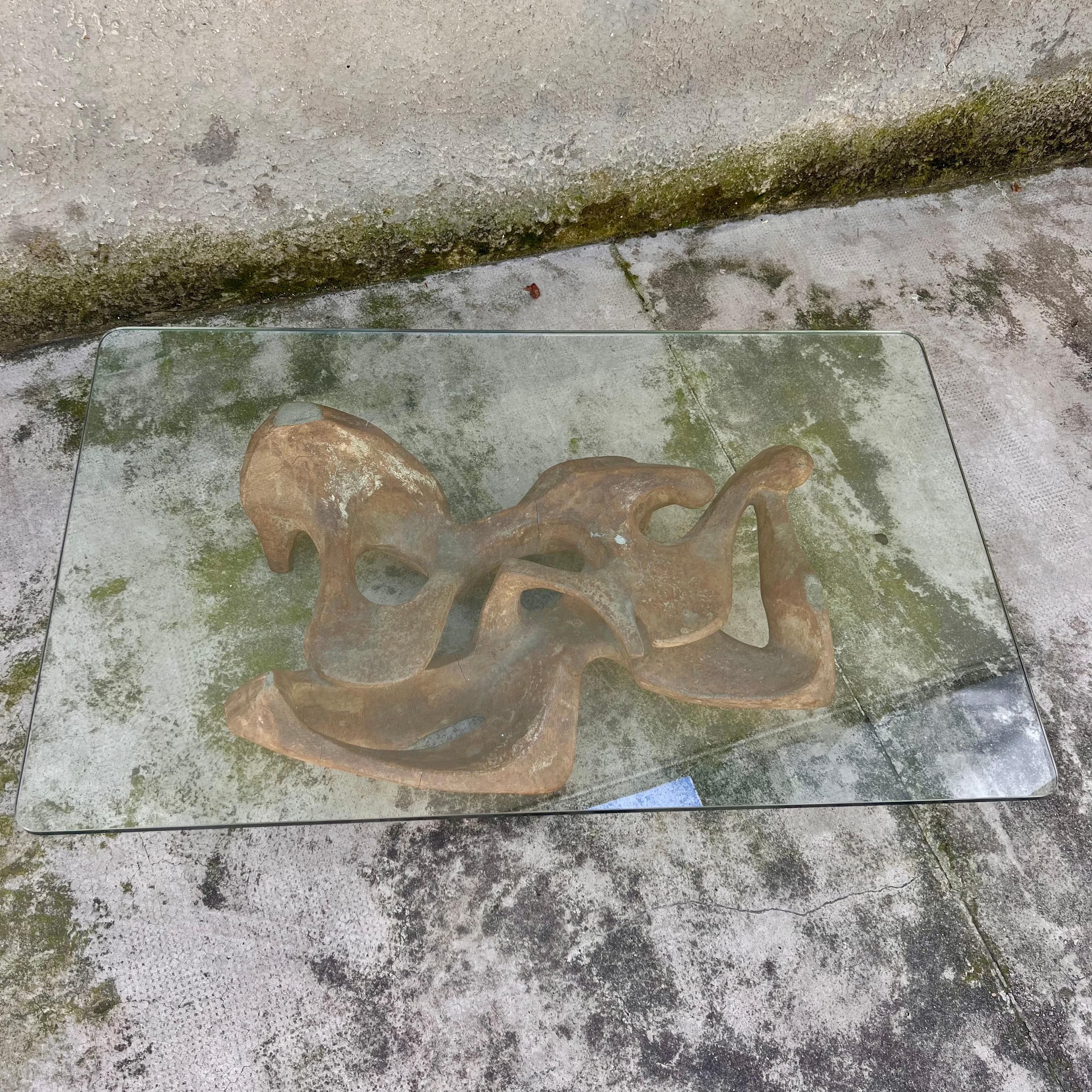 Italiano Tavolino Scultura nello stile di Henry Moore - Italia - Anni '50
