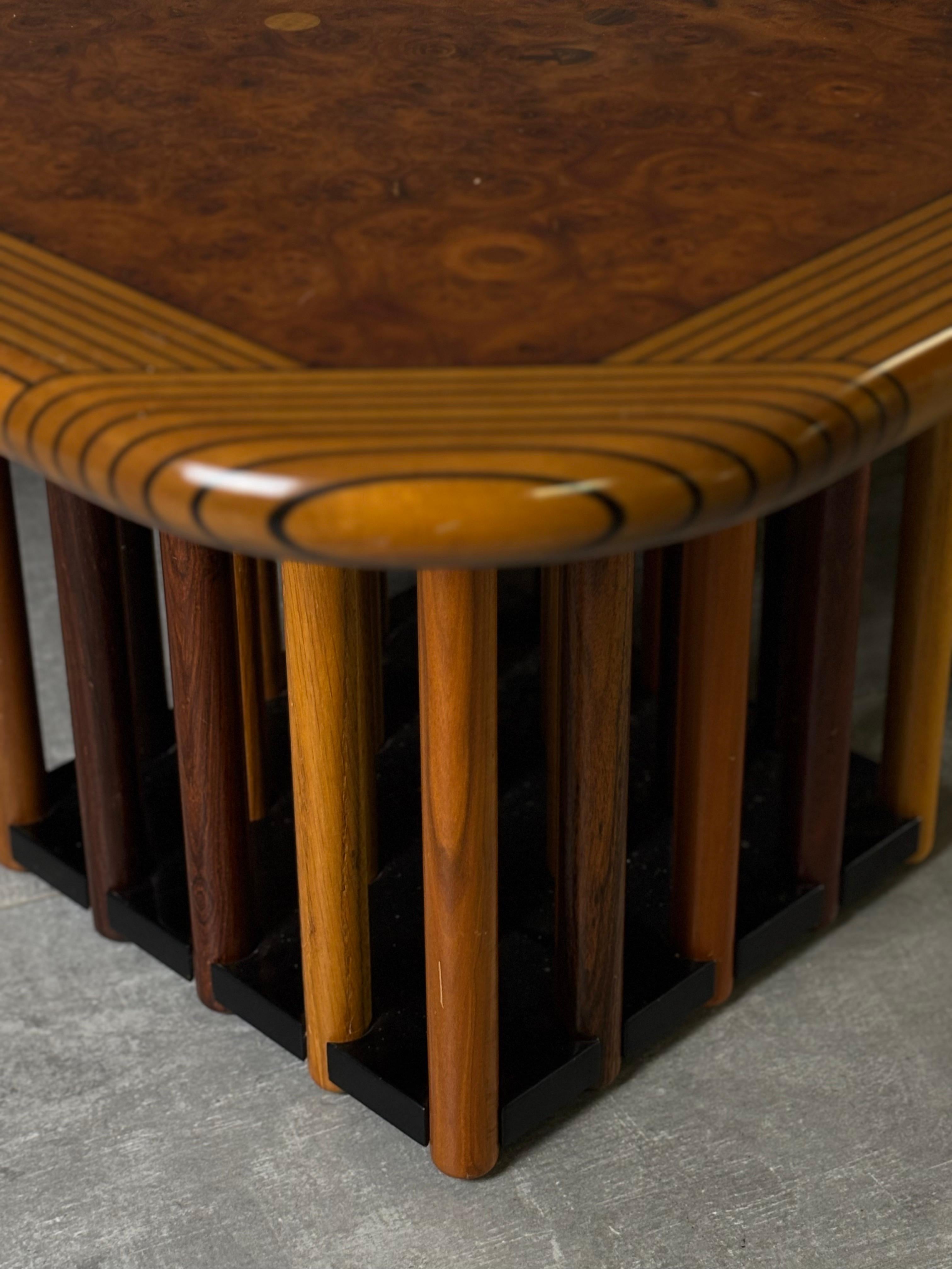 Wood Small table series ''Artona'' by Afra and Tobia Scarpa for Maxalto, 1970s For Sale