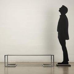'Sir T 32' coffee table by Pierangelo Gallotti and Radice Anni 70-80 in smoked glass