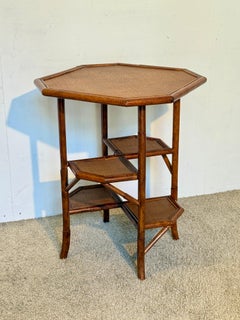 Spanischer Couchtisch aus Bambus und Rattan 'Oriental Touch', Comer See, 1970er Jahre