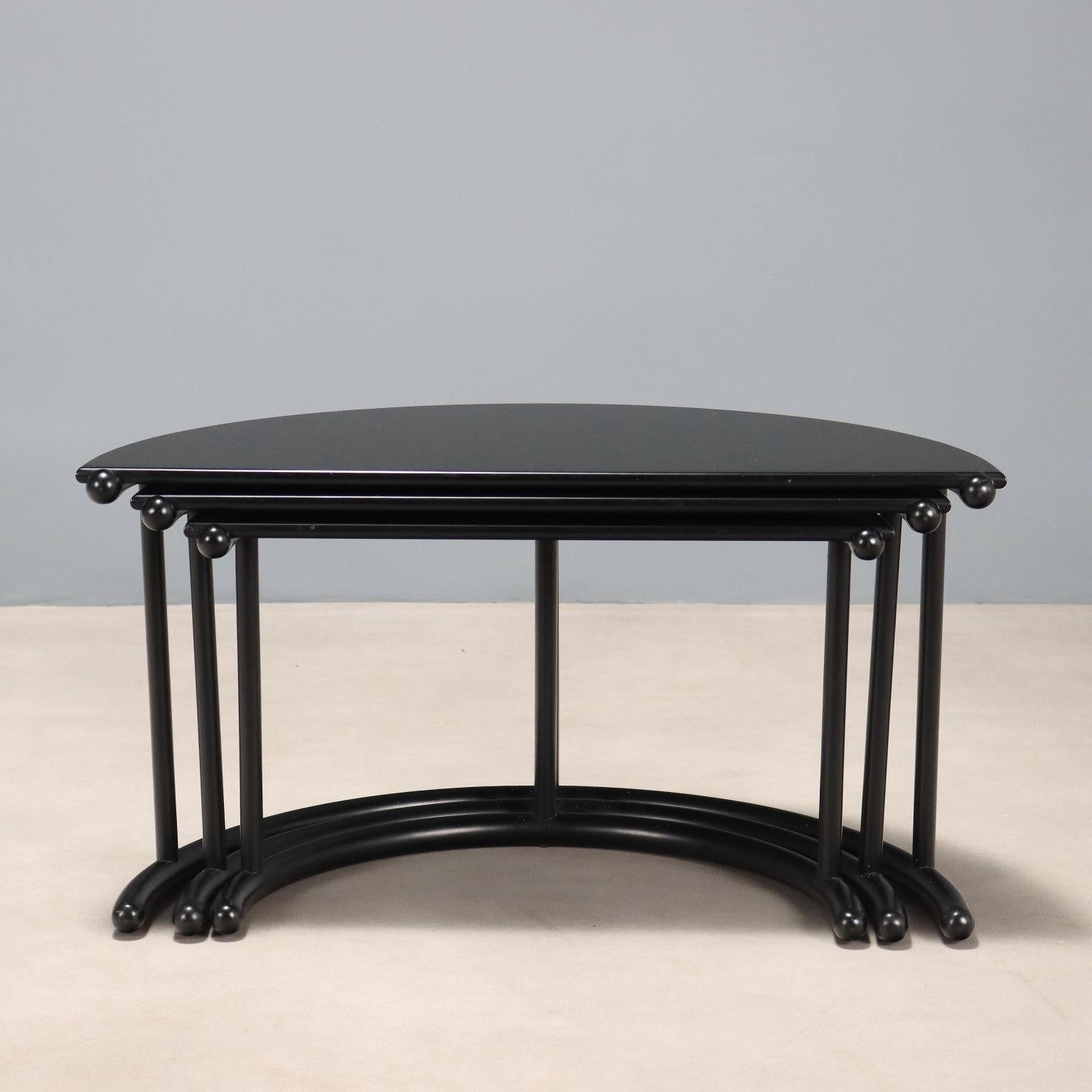 Tavolino Tria di Gianfranco Frattini per Acerbis, Anni 80 in vendita 2