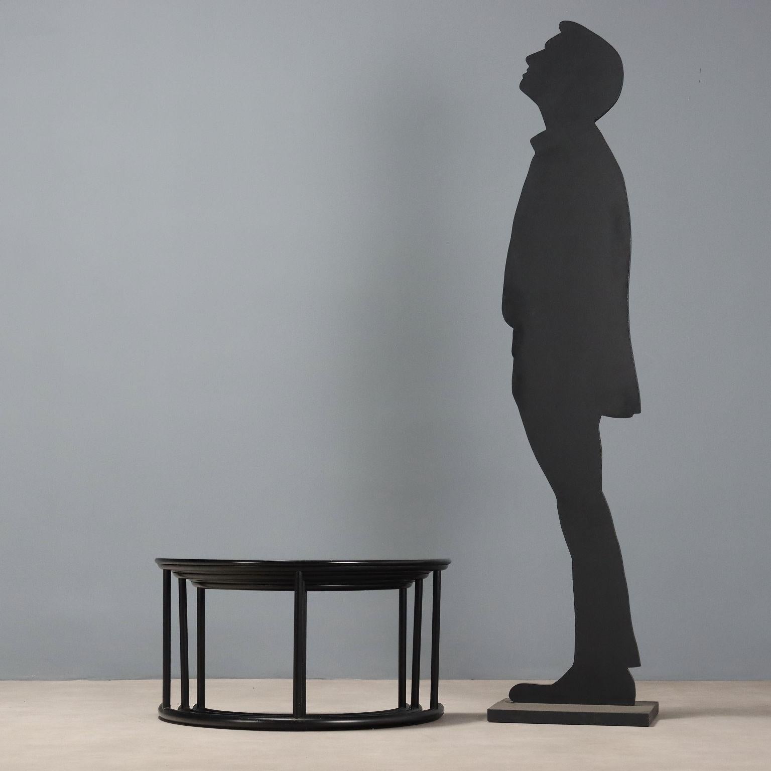 Mid-Century moderno Tavolino Tria di Gianfranco Frattini per Acerbis, Anni 80 in vendita