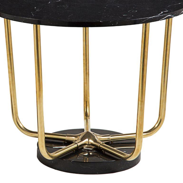 European Urban Star large brass coffee table For Sale