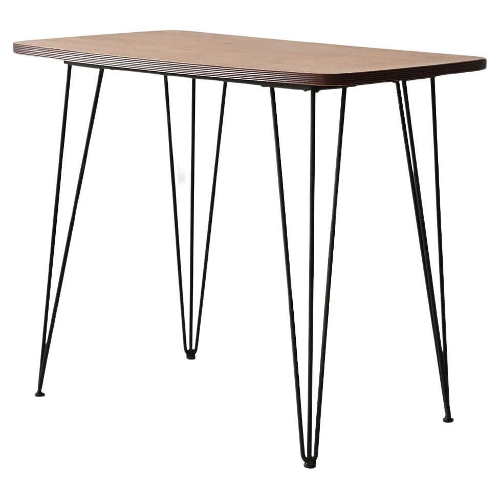 Vintage 1950s formica and metal coffee table For Sale
