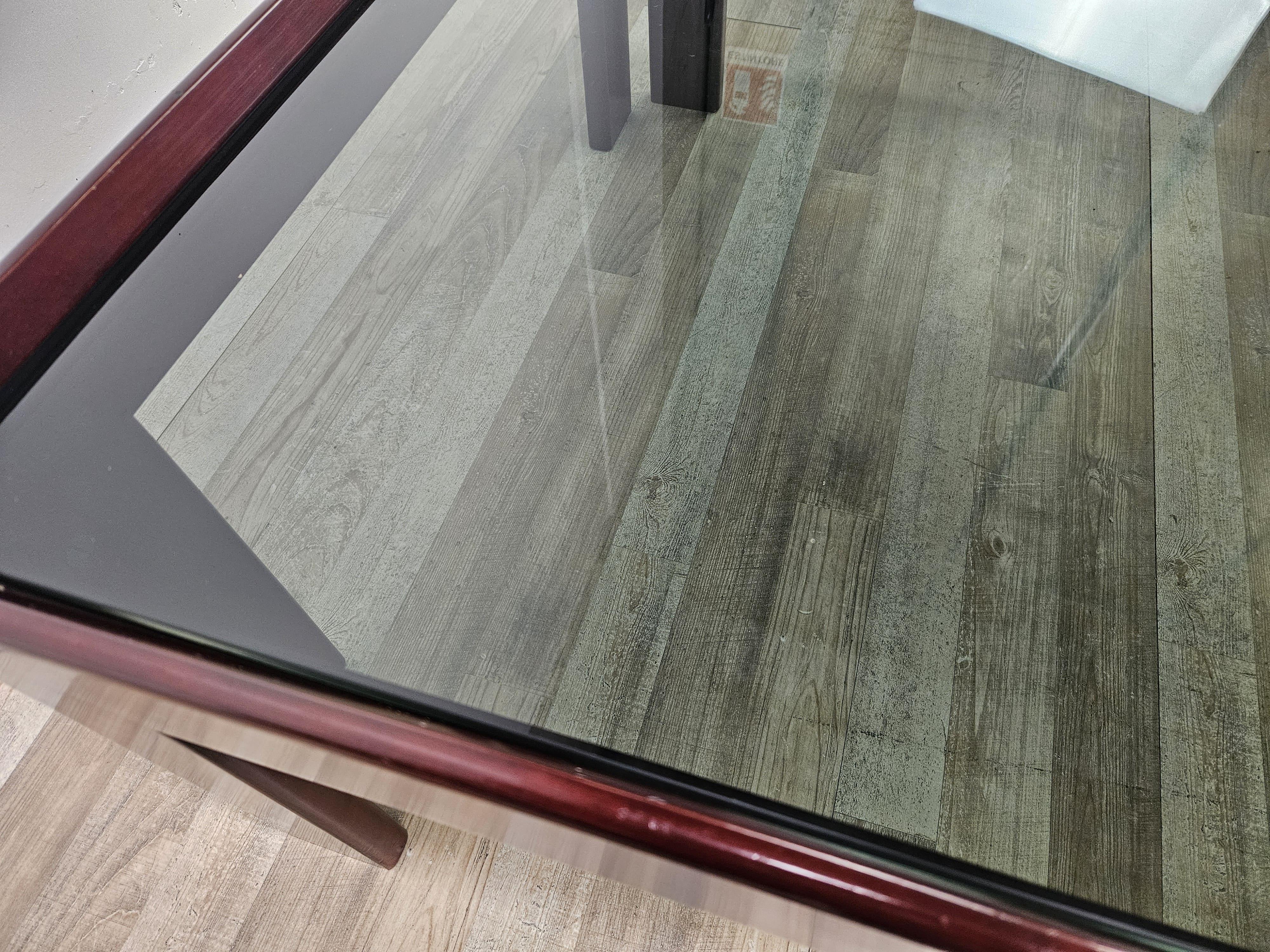 Table basse vintage des années 1960 par Afra et Tobia Scarpa pour Cassina avec verre fumé en vente 8