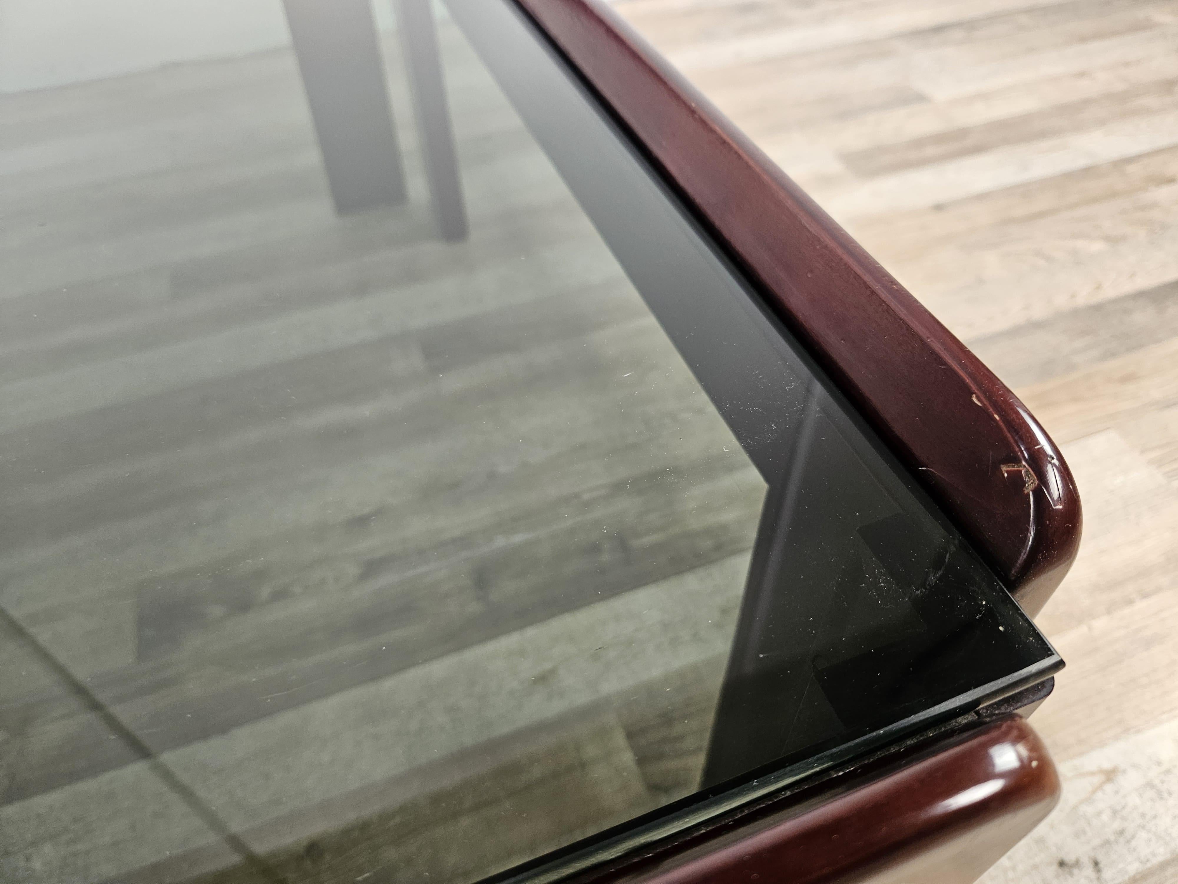Table basse vintage des années 1960 par Afra et Tobia Scarpa pour Cassina avec verre fumé en vente 10