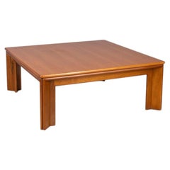 Vintage 70s wooden coffee table "Mou" design Afra and Tobia Scarpa for Molteni