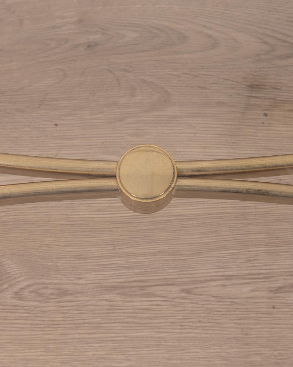 Late 20th Century Tavolino vintage anni 70 in ottone e lucite design Sandro Petti per Metalarte in vendita
