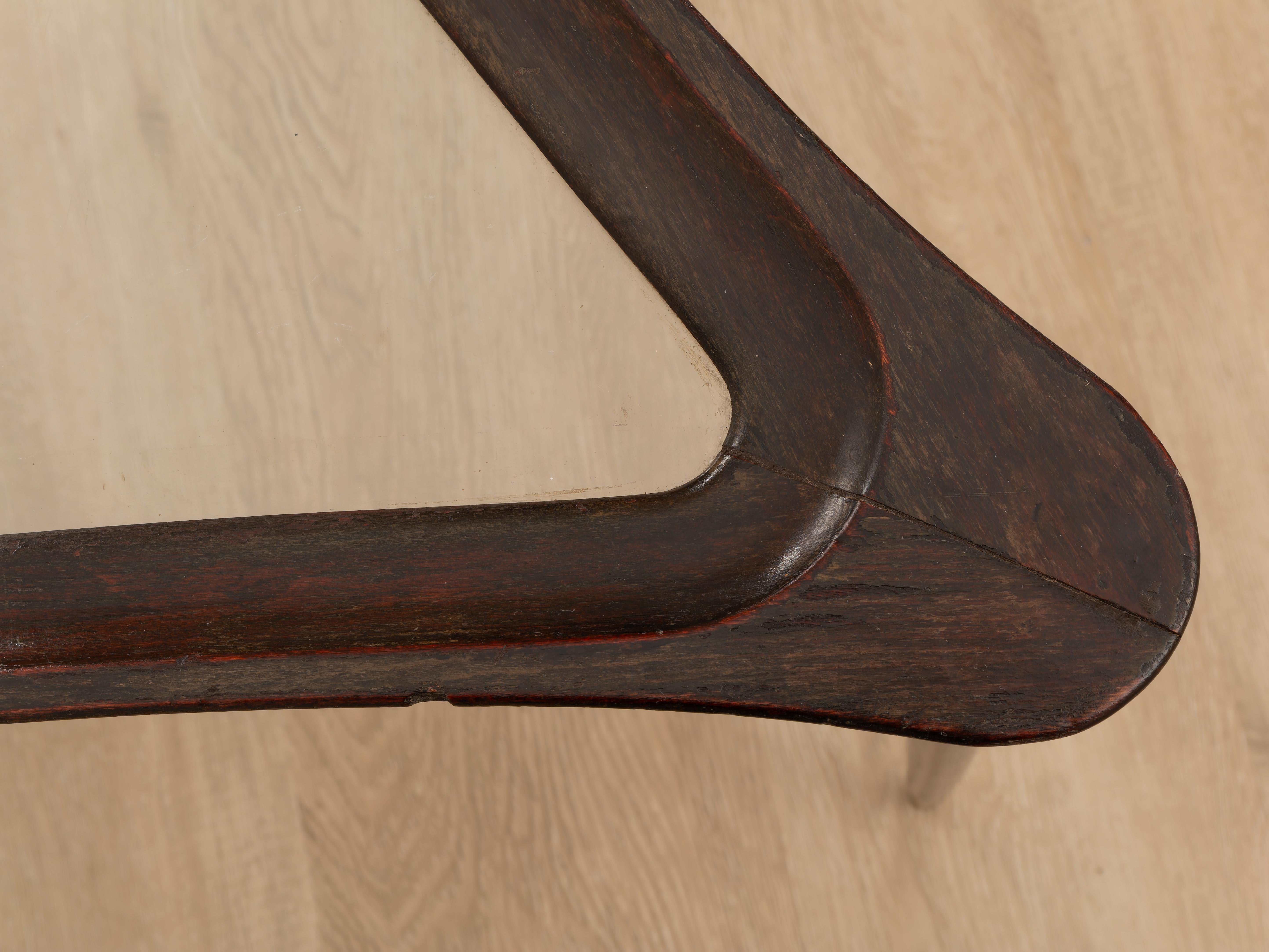 Brass Vintage coffee table for living room in the style of Osvaldo Borsani, 1940s For Sale