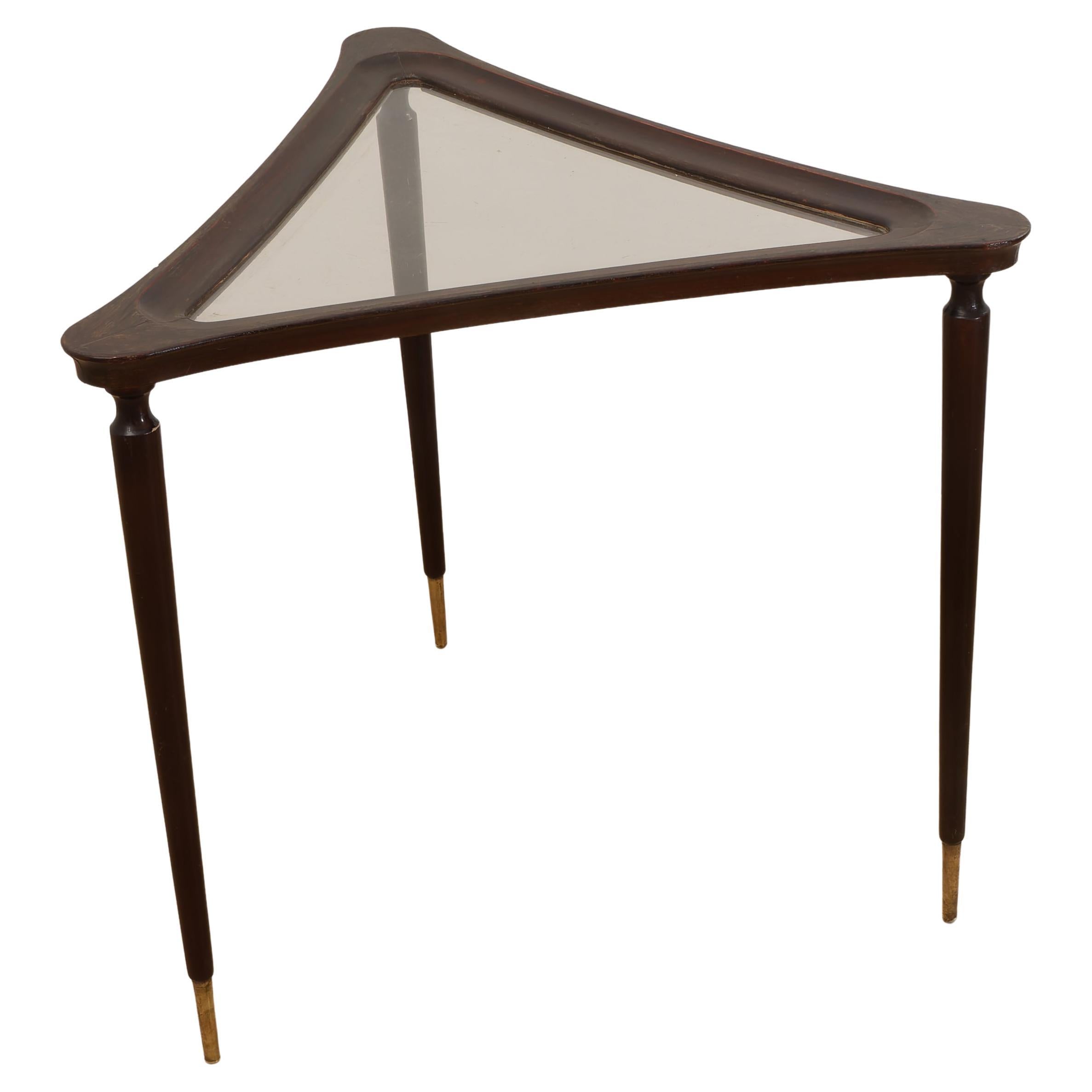 Vintage coffee table for living room in the style of Osvaldo Borsani, 1940s For Sale