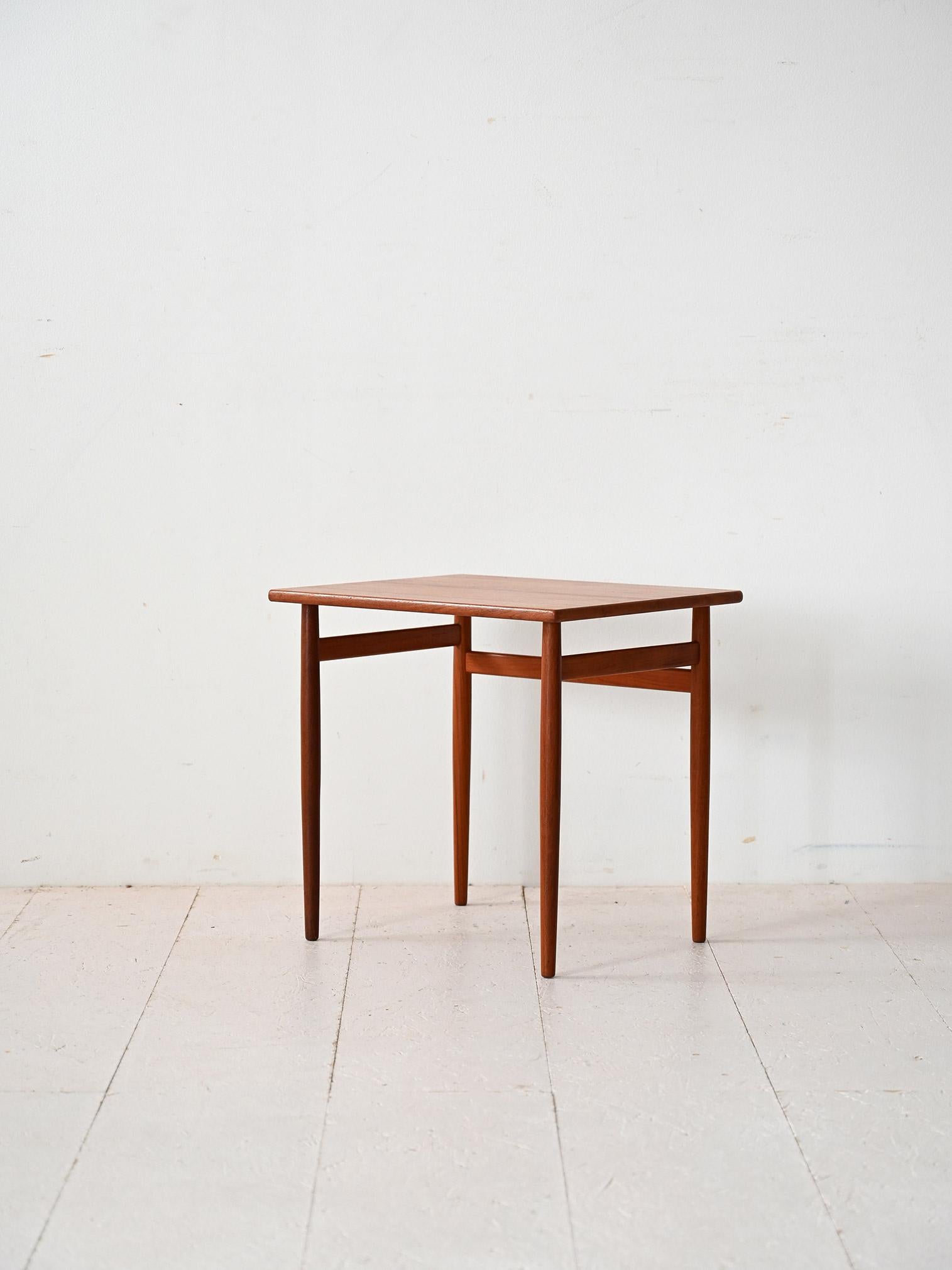 Scandinavian Table basse vintage en teck scandinave en vente