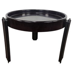 Vintage Space Age dunkler Kunststoff Couchtisch von Dal Vera 1970s