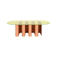 Tavolino2 table d'appoint rouge beige par Pulpo