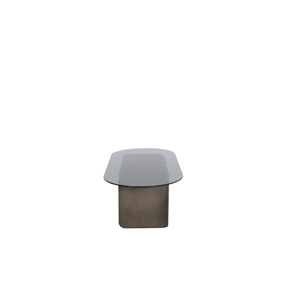 Post-Modern Tavolino2 Smoky Grey Side Table by Pulpo For Sale