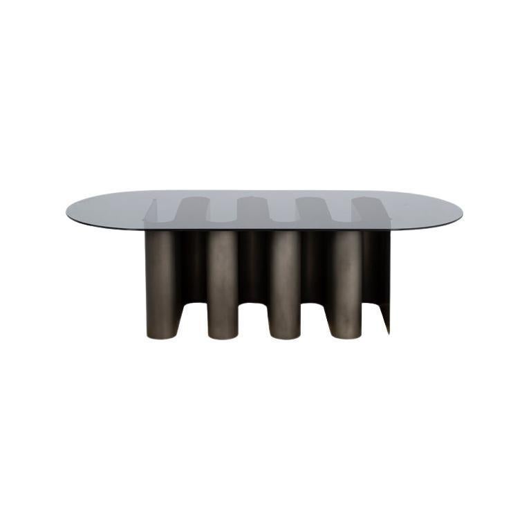 Mesa auxiliar Tavolino2 gris ahumado by Pulpo