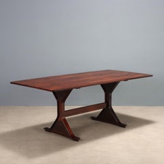 Mesa rectangular '522' de Gianfranco Frattini para Bernini años 60 restaurada.