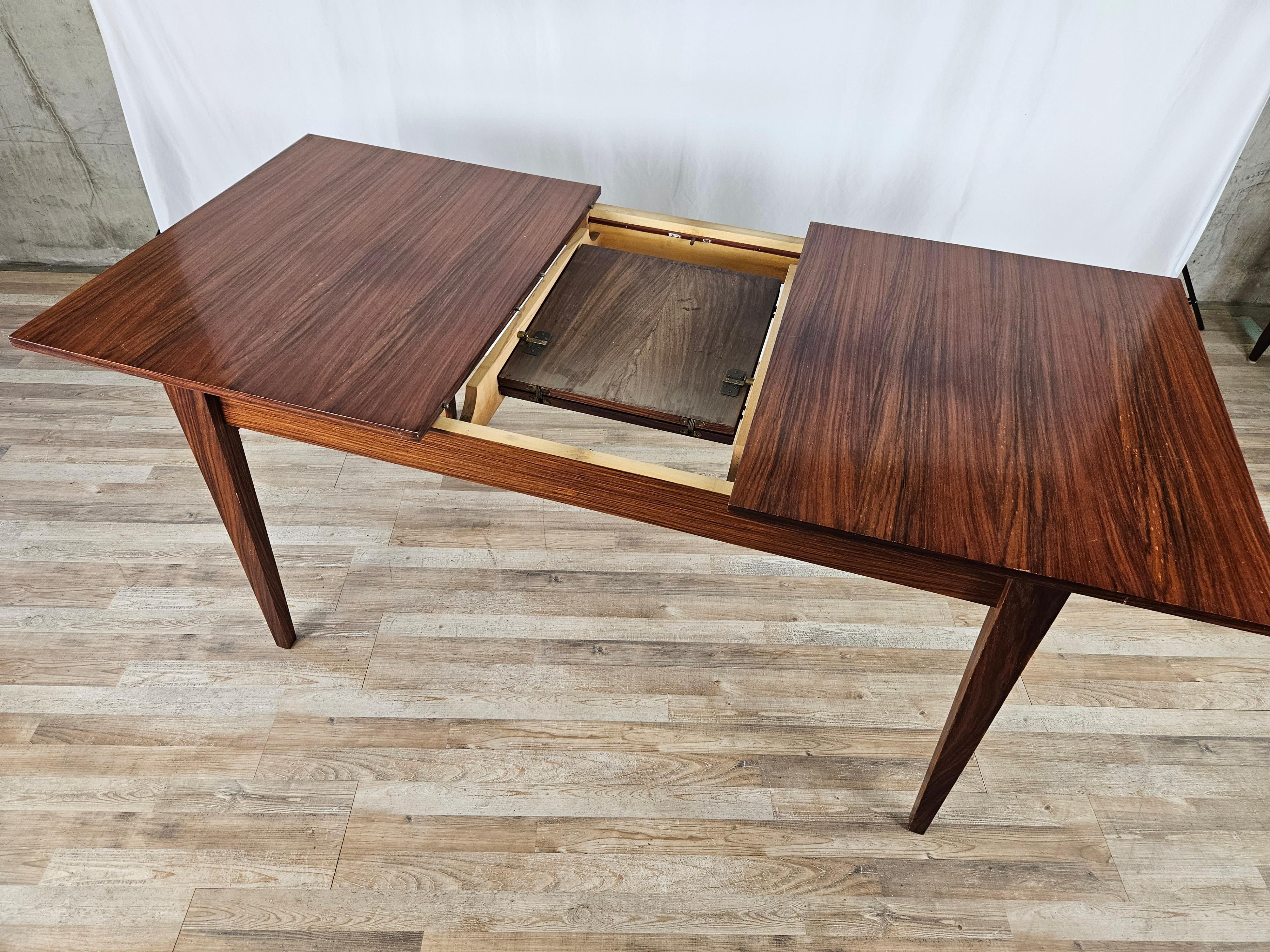 Scandinavian style extending laminate table For Sale 11