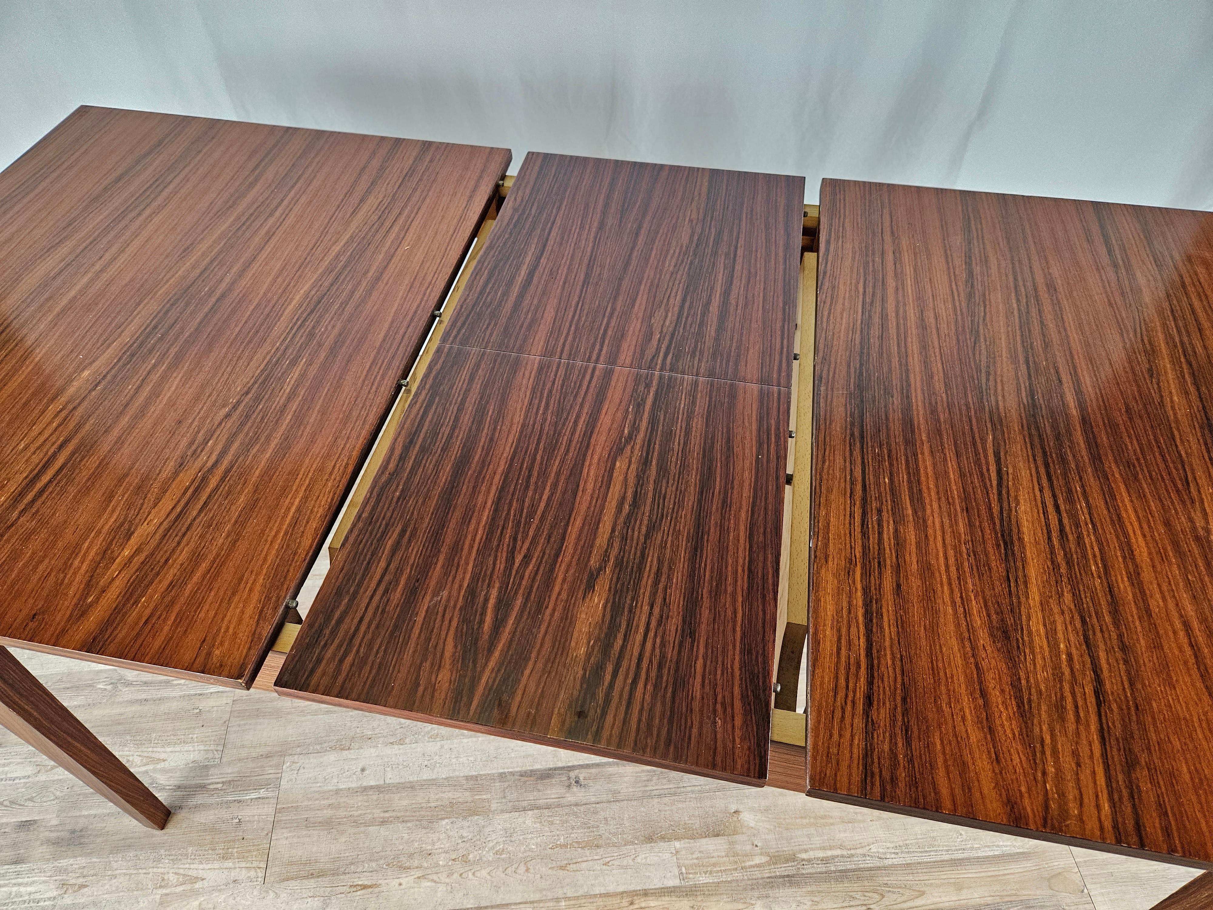 Scandinavian style extending laminate table For Sale 12