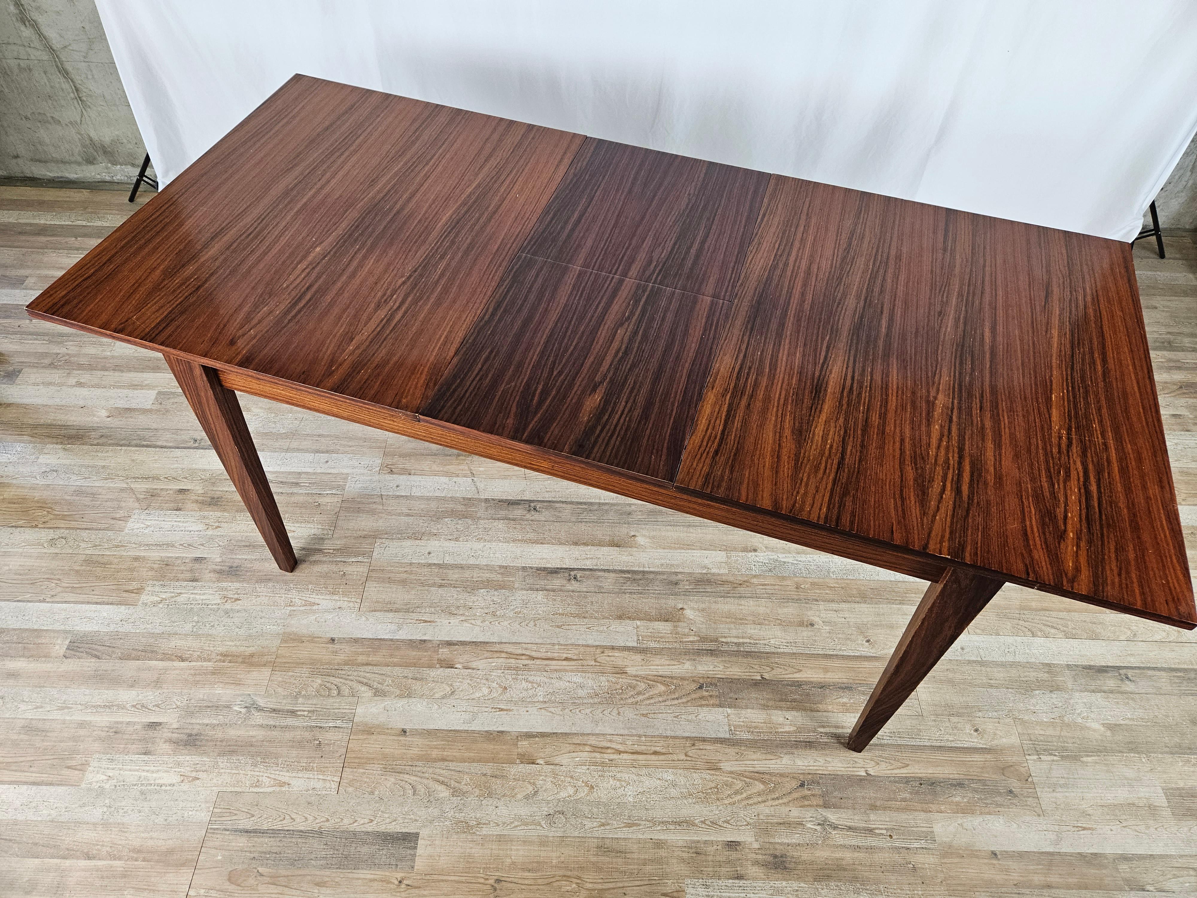 Scandinavian style extending laminate table For Sale 13