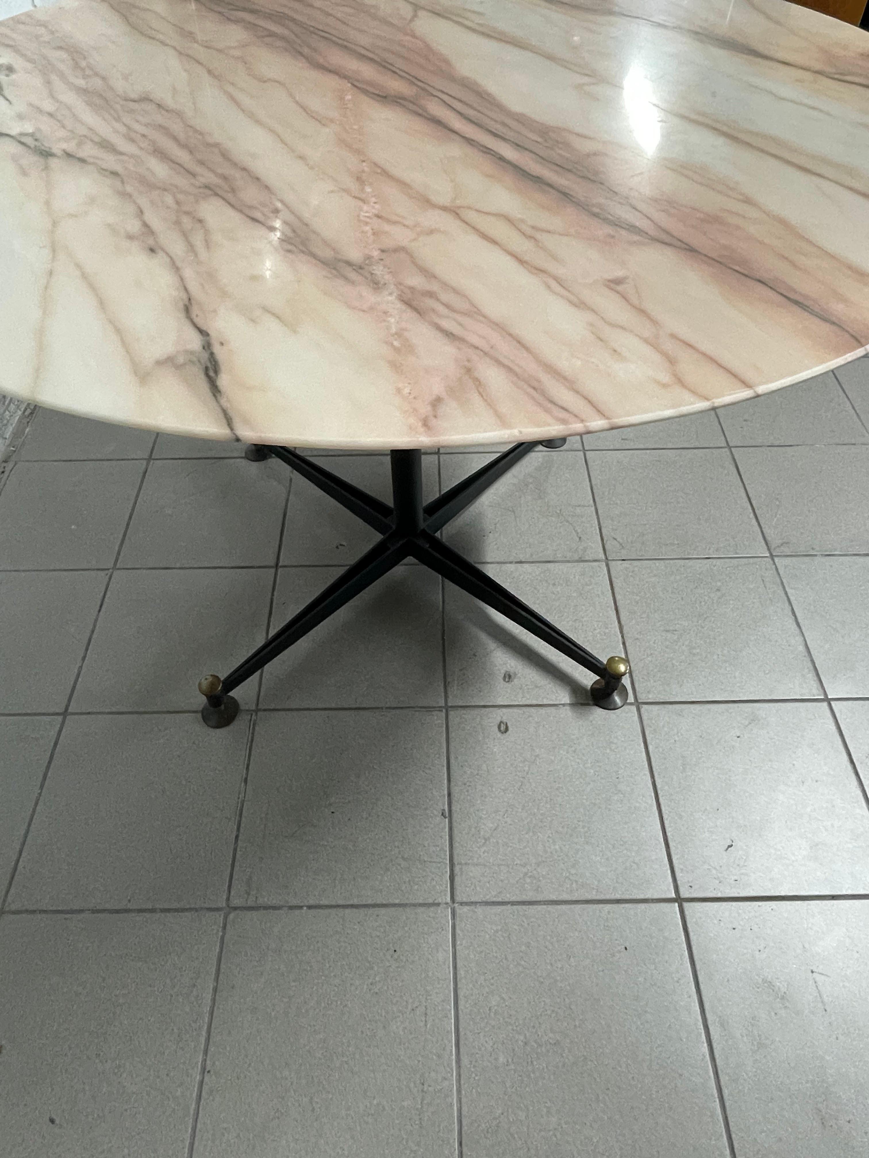 1950s iron and marble table 4