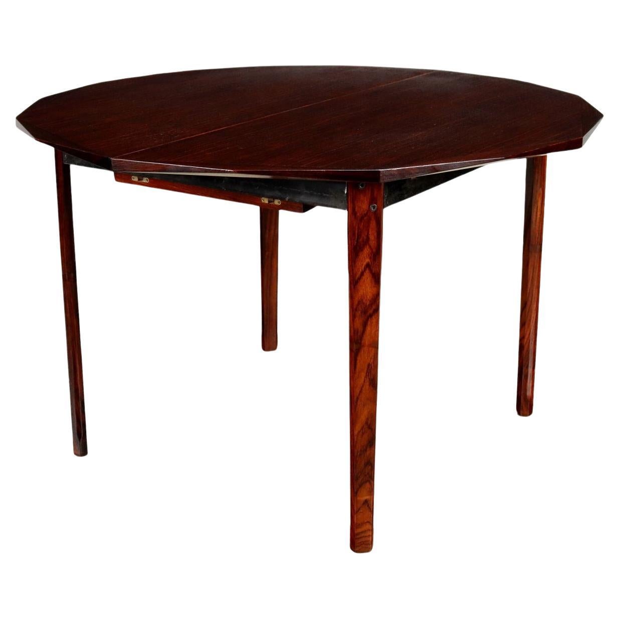 1960s table, brown, solid wood For Sale at 1stDibs