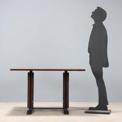 1960s rectangular exotic wood table