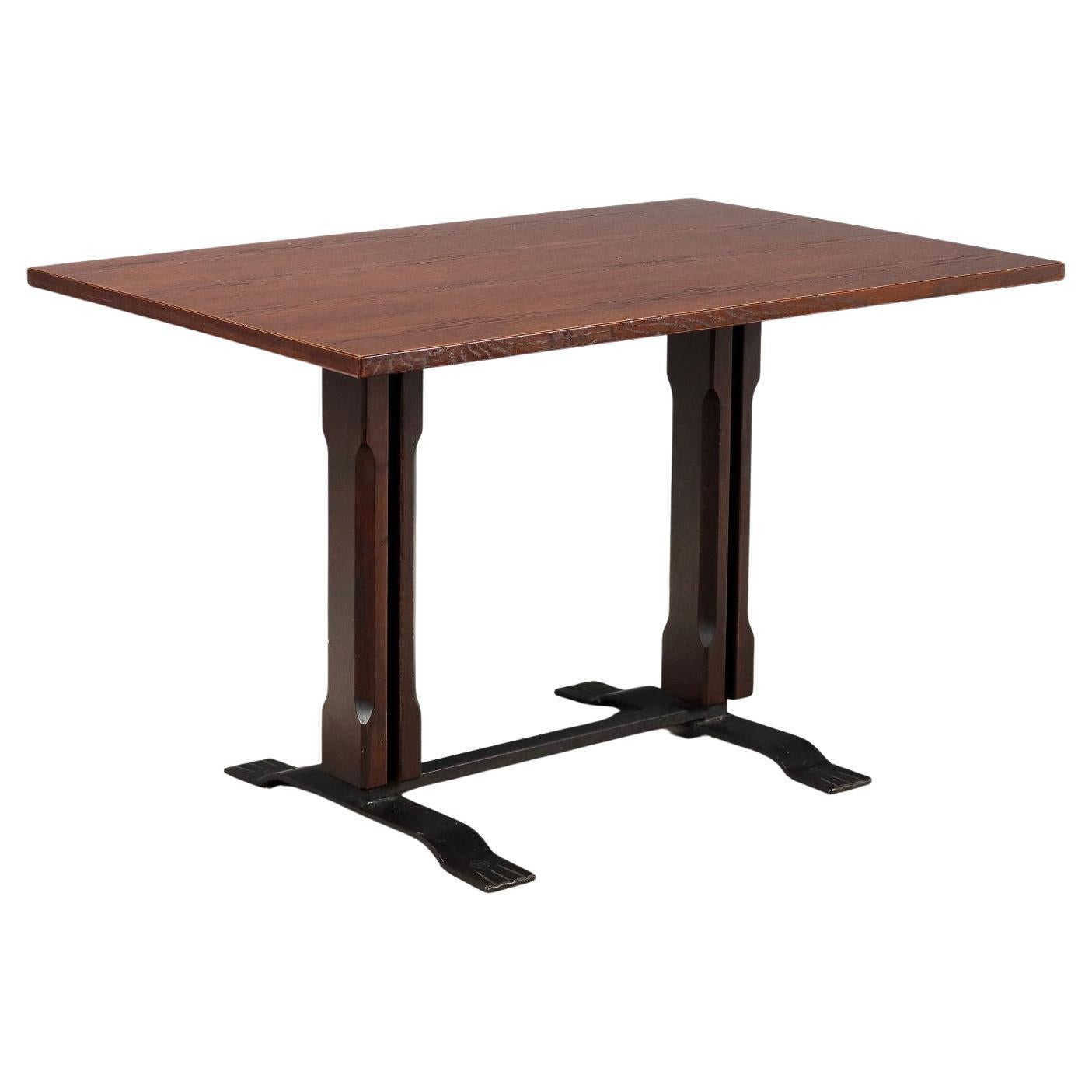 1960s rectangular exotic wood table