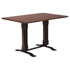 Tavolo Anni 60 rettangolare in legno esotico