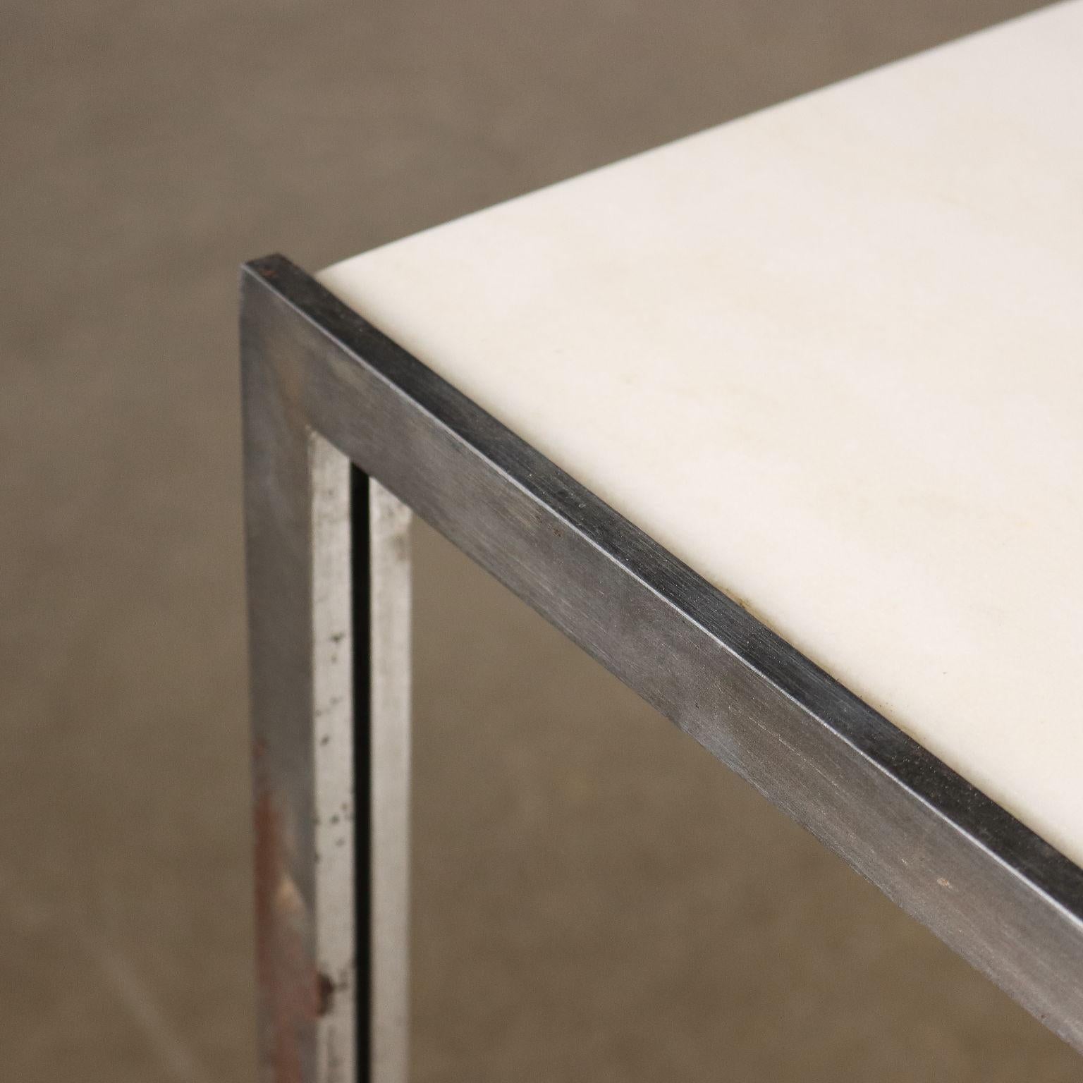 Tavolo Anni 60 Ross Littel per ICF, in marmo bianco In Good Condition For Sale In Milano, IT