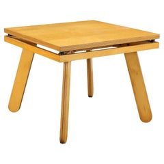 70s-80s table, made of light brown poplar wood