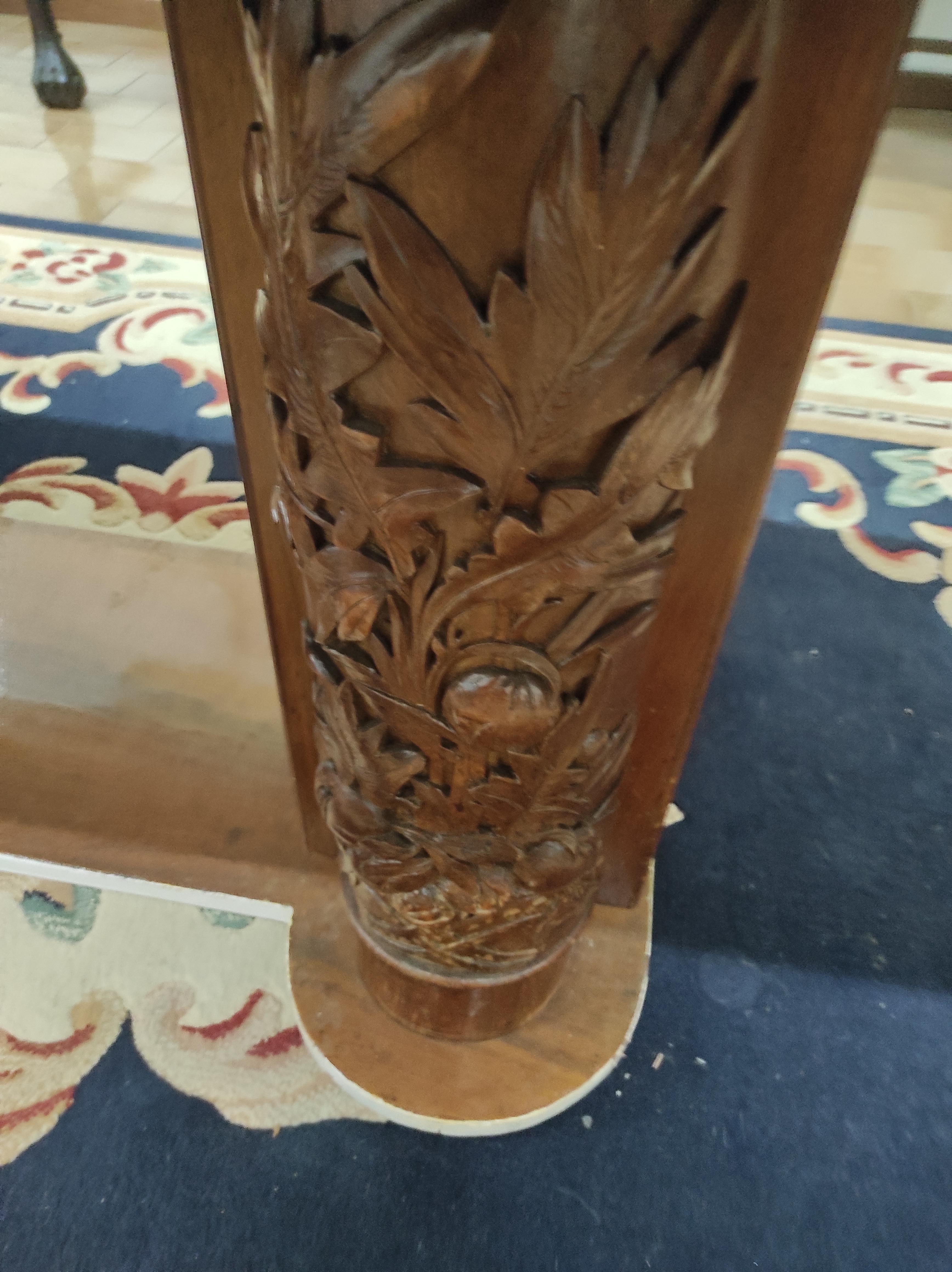 Italian Art Deco carved table  For Sale
