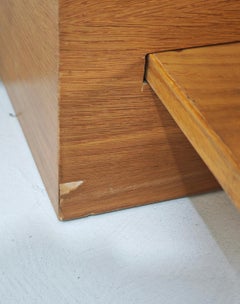 Tavolo basso da divano in legno estendibile Design Italia 70s Mid-Century Modern