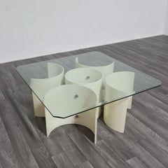 Tavolo Basso Design A Space AGE Made in Italu Mid-Century 1970's