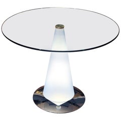 Tavolo Birillo Lampe de table d'extrémité éclairée Fontana Arte Art Glass Lamp CLEARANCE