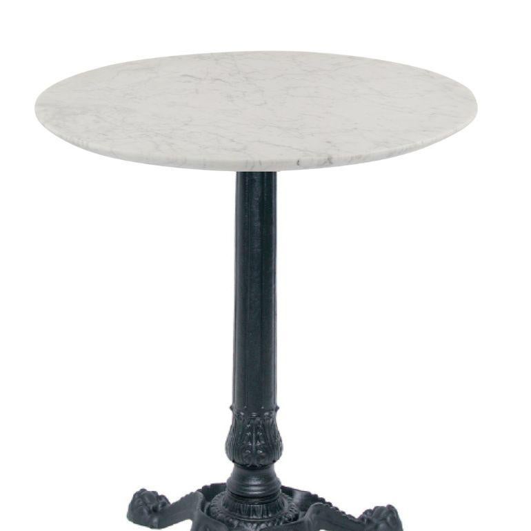 Mesa bistro Eden Marais con tablero de mármol Contemporáneo en venta