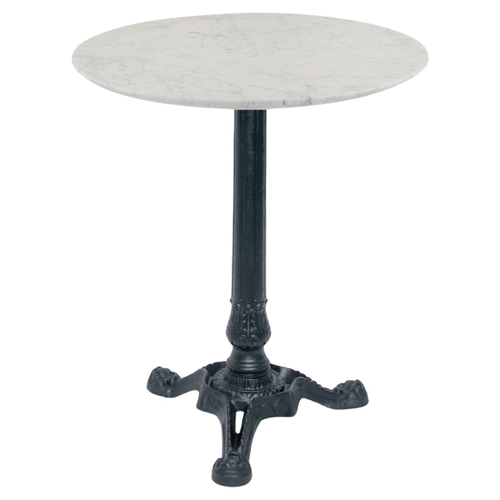 Mesa bistro Eden Marais con tablero de mármol en venta