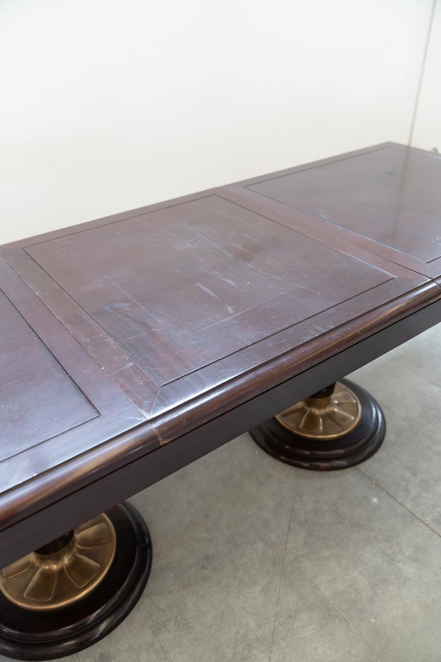 Table avec 6 chaises style naval 1970 - 1980 en vente 5
